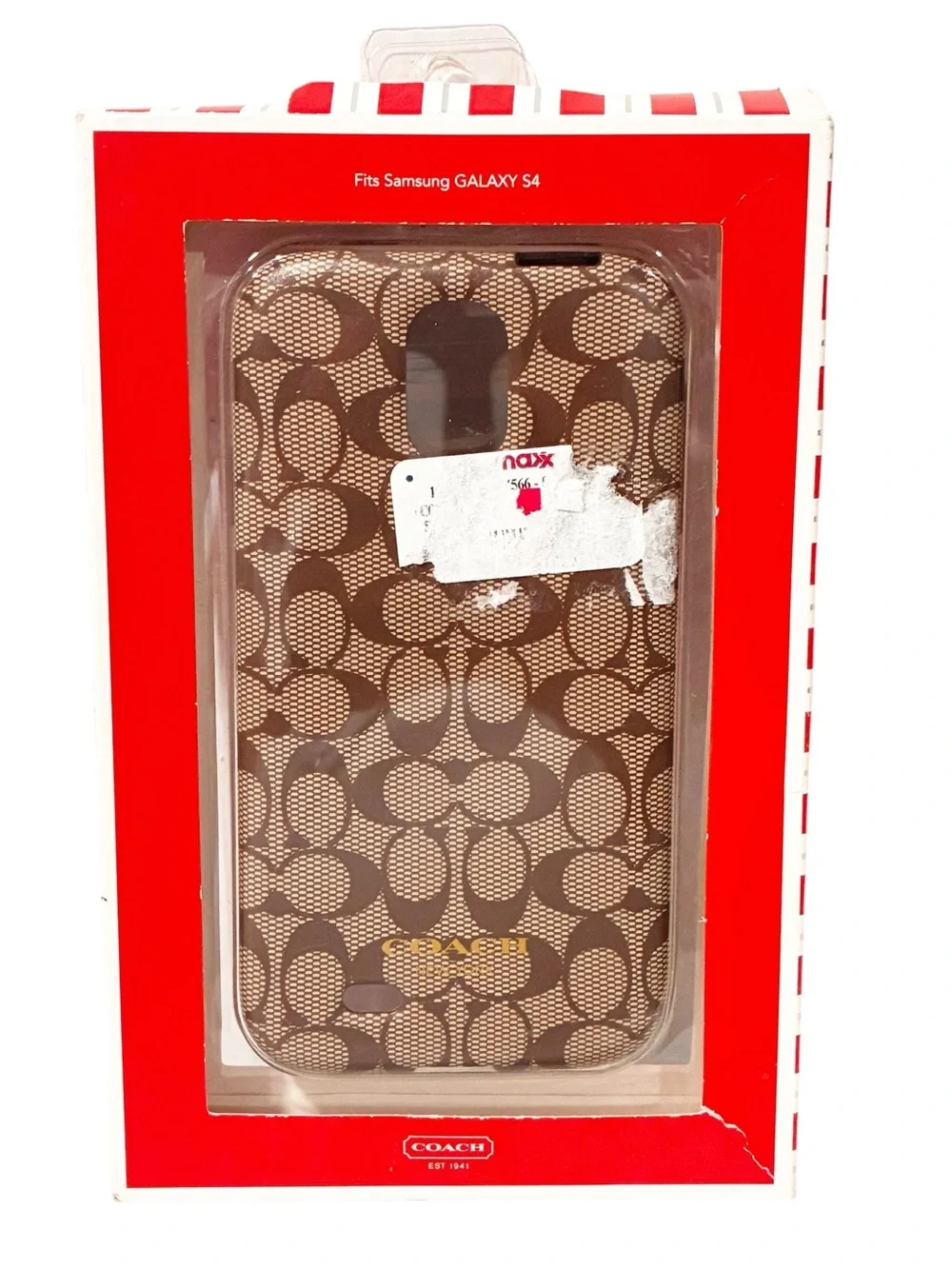 Coach Brown Signature C Samsung Galaxy S4 Hard Shell Case NEW